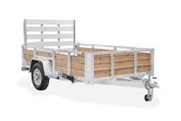 image of an aluminum trailer